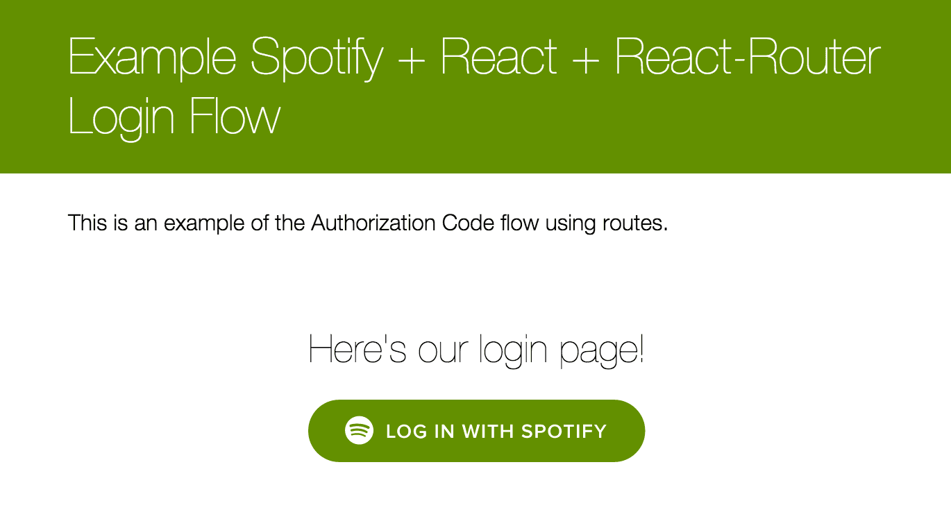 Spotify auth app